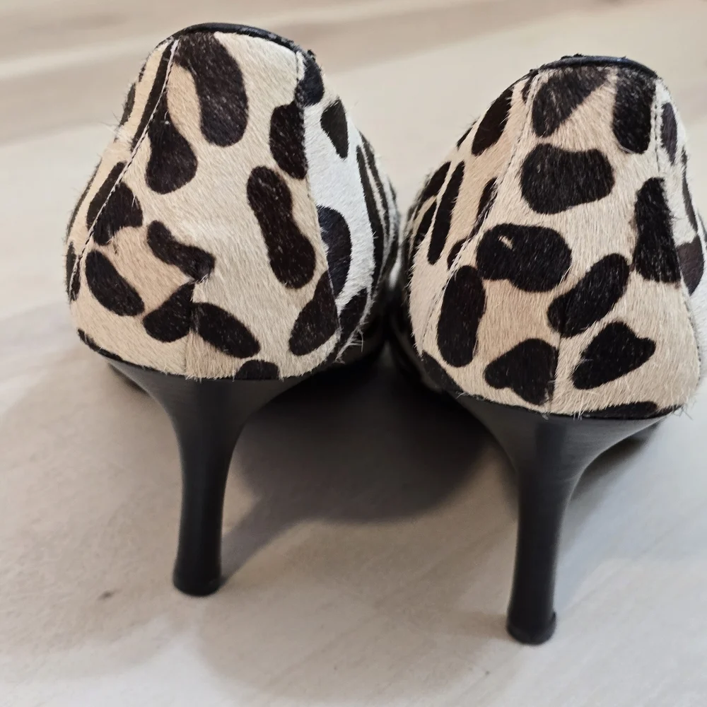 Calvin Klein dolly Women Animal leopard Print Pumps 3" Heels Pointed toe 9.5M - Picture 10 of 16